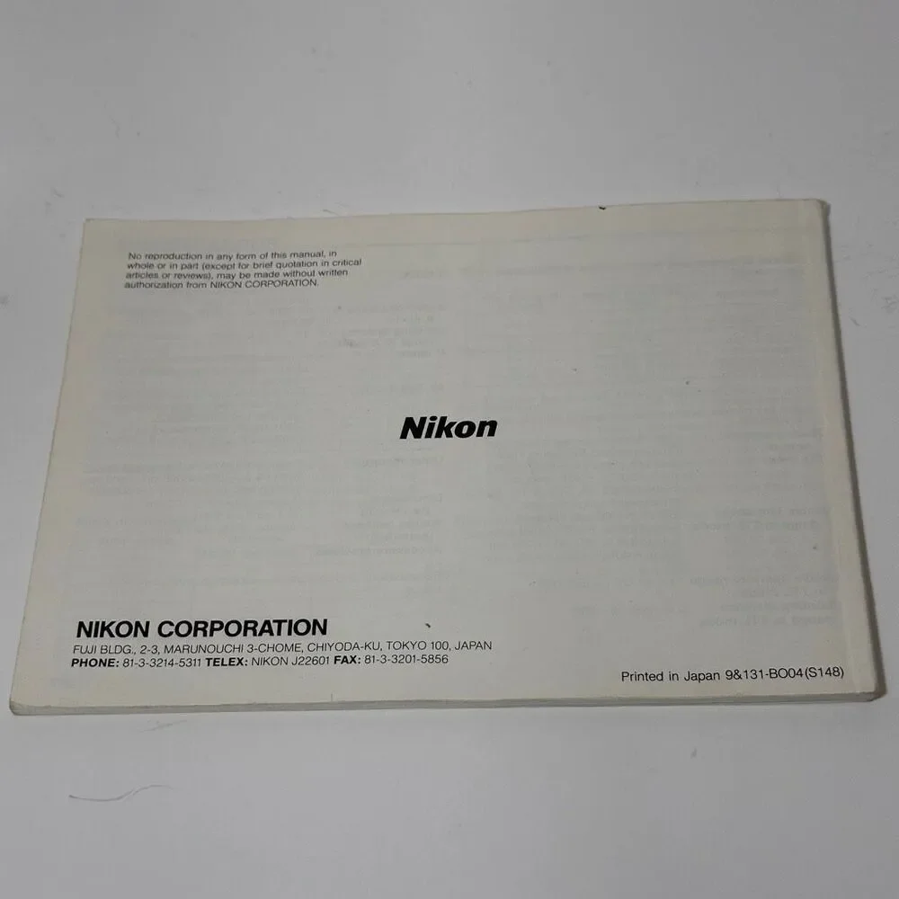 Nikon SB-24 Speedlight Electronic Flash With Instructions
